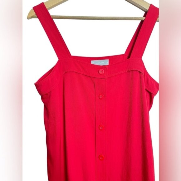 Everlane Goweave Picnic Dress in Haute Red Women Size 10 - Picture 3 of 8